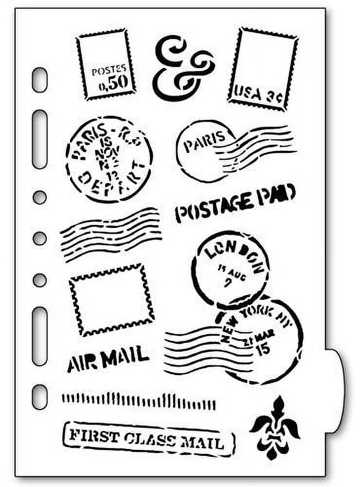 Mail Art Planner Stencil 